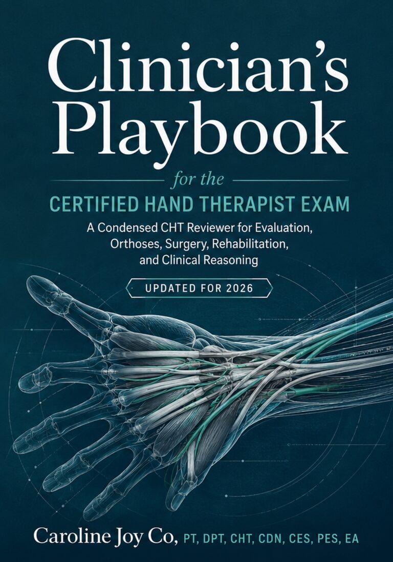 Clinician’s Playbook for the Certified Hand Therapist Exam